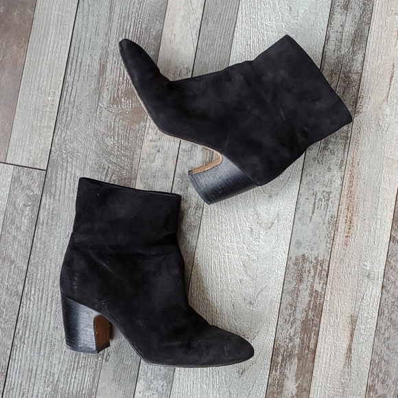 Vince Shoes - Vince black suede ankle boots size 7.5